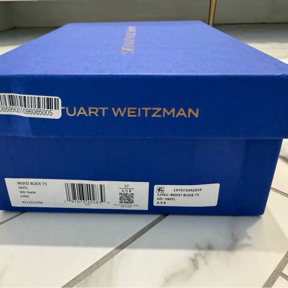 Stuart Weitzman Nudist Block 75 Sandal - Hazel - 6.5 - Picture 9 of 9